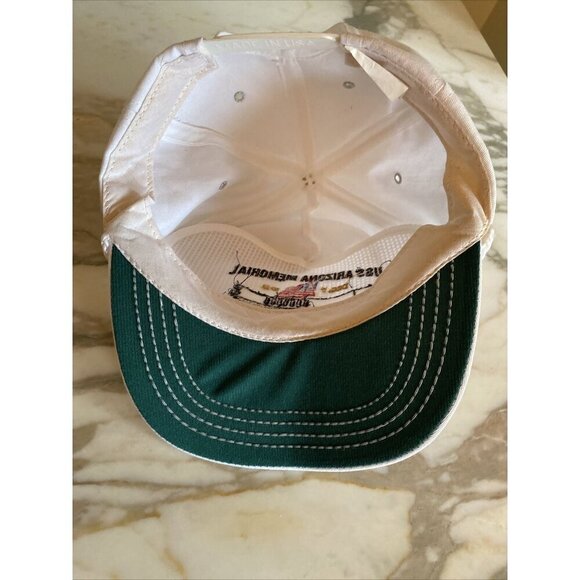 White USS Arizona Memorial Hat Made in USA Pearl Harbor Snapback Cap - Picture 5 of 9
